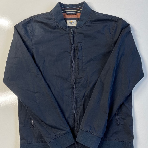 Marine Layer Rossland Dry Wax Bomber Jacket - Picture 1 of 6